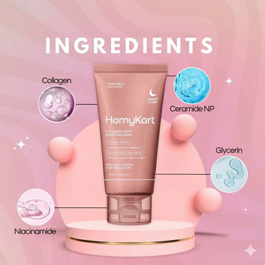 Deep Collagen Night Mask For Glass Skin With Brush