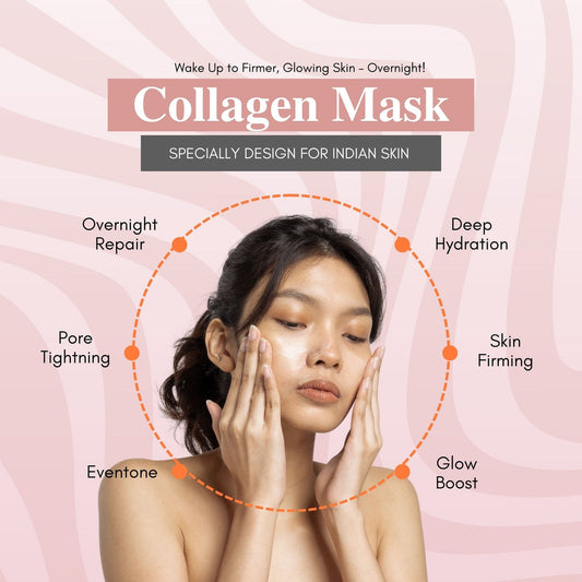 Deep Collagen Night Mask For Glass Skin With Brush